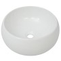 Lavabo de baño redondo con grifo mezclador cerámica blanco by , Sinks - Ref: Foro24-275495, Price: 97,80 €, Discount: %
