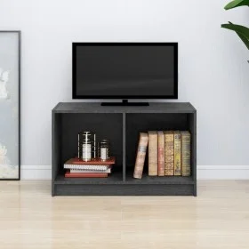 Gray pine solid wood TV cabinet 70x33x42 cm by vidaXL, TV Furniture - Ref: Foro24-809944, Price: 32,80 €, Discount: %