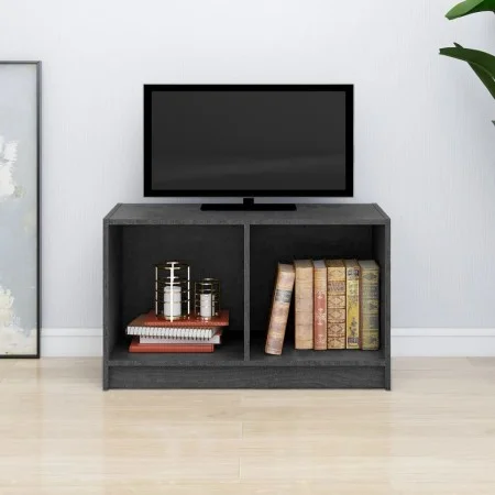 Gray pine solid wood TV cabinet 70x33x42 cm by vidaXL, TV Furniture - Ref: Foro24-809944, Price: 32,80 €, Discount: %