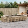 Set comedor de jardín 17 pzas con cojines ratán sintético beige by , Garden sets - Ref: Foro24-3211066, Price: 1,00 €, Discou...