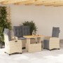 Set de comedor jardín con cojines 4 pzas ratán sintético beige von , Gartensets - Ref: Foro24-3277432, Preis: 546,15 €, Rabat...