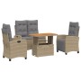 Set de comedor jardín con cojines 4 pzas ratán sintético beige von , Gartensets - Ref: Foro24-3277432, Preis: 546,15 €, Rabat...