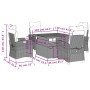 Set comedor de jardín 5 pzas con cojines ratán sintético beige by , Garden sets - Ref: Foro24-3277413, Price: 631,50 €, Disco...