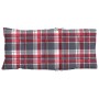 Cojines para silla respaldo alto 2 uds tela Oxford cuadros rojo by , Cushions for chairs and sofas - Ref: Foro24-377641, Pric...