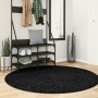 Alfombra de pelo corto OVIEDO negro Ø 160 cm de , Alfombras - Ref: Foro24-375568, Precio: 71,51 €, Descuento: %