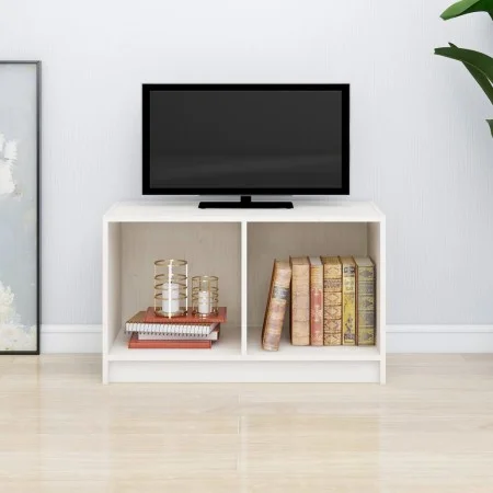 Massiver TV-Schrank aus weißem Kiefernholz, 70 x 33 x 42 cm von vidaXL, TV-Möbel - Ref: Foro24-809943, Preis: 34,16 €, Rabatt: %