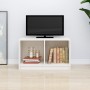 Mueble de TV de madera maciza de pino blanco 70x33x42 cm de vidaXL, Muebles TV - Ref: Foro24-809943, Precio: 34,47 €, Descuen...