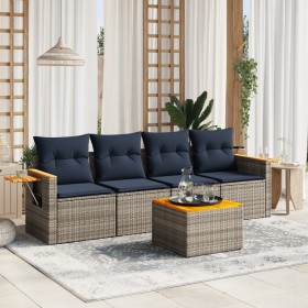 Comprar Set de sofás de jardín 5 pzas con cojines