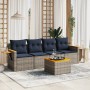 Set de sofás de jardín 5 pzas con cojines ratán sintético gris | Foro24.es | Tu tienda online para hogar, jardín y más Foro24.es
