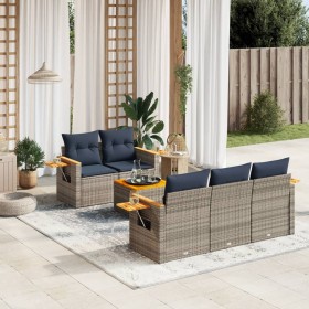 Comprar Set de sofás de jardín 6 pzas con cojines