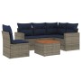 Set de sofás de jardín 6 pzas con cojines ratán sintético gris von , Gartensets - Ref: Foro24-3256460, Preis: 441,96 €, Rabat...