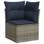 Set de sofás de jardín 7 pzas con cojines ratán sintético gris de , Conjuntos de jardín - Ref: Foro24-3256474, Precio: 509,06...