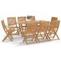 Juego de comedor de jardín 9 piezas madera maciza de acacia von , Gartensets - Ref: Foro24-3214239, Preis: 514,66 €, Rabatt: %