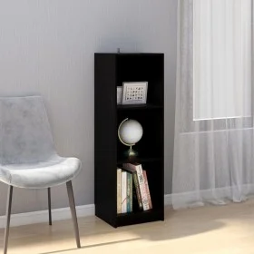 Black pine wood shelving/space divider 36x33x110 cm by vidaXL, Bookcases and shelves - Ref: Foro24-809940, Price: 60,77 €, Di...