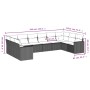 Set de sofás de jardín 10 pzas con cojines ratán sintético gris by , Garden sets - Ref: Foro24-3219461, Price: 729,38 €, Disc...