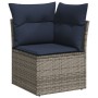 Set de sofás de jardín 11 pzas y cojines ratán sintético gris by , Garden sets - Ref: Foro24-3219511, Price: 768,52 €, Discou...