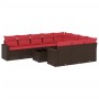 Set de sofás de jardín 11 pzas cojines ratán sintético marrón von , Gartensets - Ref: Foro24-3219494, Preis: 752,86 €, Rabatt: %