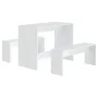 3-teiliges Esszimmerset aus weißem Sperrholz von vidaXL, Möbelsets für Küchen und Esszimmer - Ref: Foro24-809476, Preis: 97,4...