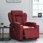 Sillón de masaje reclinable de cuero artificial rojo tinto by , Armchairs - Ref: Foro24-3204541, Price: 270,87 €, Discount: %