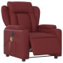 Sillón de masaje reclinable de cuero artificial rojo tinto by , Armchairs - Ref: Foro24-3204541, Price: 270,87 €, Discount: %