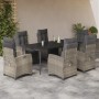 Set comedor jardín 7 pzas y cojines ratán sintético gris claro by , Garden sets - Ref: Foro24-3213035, Price: 1,00 €, Discoun...