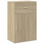 Armario almacenaje madera ingeniería roble Sonoma 56,5x39x90 cm de , Taquillas y armarios de almacenamiento - Ref: Foro24-840...