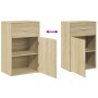 Armario almacenaje madera ingeniería roble Sonoma 56,5x39x90 cm de , Taquillas y armarios de almacenamiento - Ref: Foro24-840...