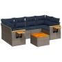 Set de sofás de jardín 7 pzas con cojines ratán sintético gris by , Garden sets - Ref: Foro24-3226642, Price: 532,92 €, Disco...