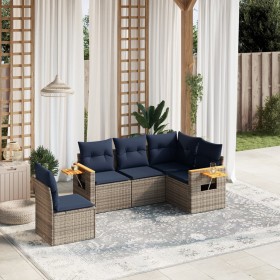 Comprar Set de sofás de jardín 5 pzas con cojines
