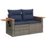 Set de sofás de jardín 5 pzas con cojines ratán sintético gris by , Garden sets - Ref: Foro24-3226817, Price: 408,86 €, Disco...