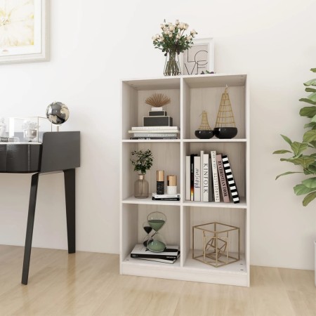 Regal aus massivem weißem Kiefernholz, 70 x 33 x 110 cm von vidaXL, Bücherregale und Regale - Ref: Foro24-809955, Preis: 92,5...