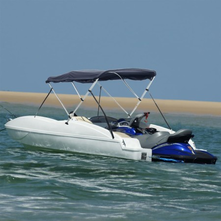 Toldo bimini 3 arcos con paredes laterales 183x(170-182)x137 cm von , Aufbewahrungsabdeckungen für Boote - Ref: Foro24-94820,...