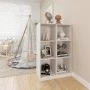 Solid white pine wood shelf 70x33x110 cm by vidaXL, Bookcases and shelves - Ref: Foro24-809955, Price: 91,58 €, Discount: %