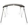 Toldo bimini 4 arcos con paredes laterales 243x(200-213)x137 cm de , Cubiertas para almacenamiento de barcas - Ref: Foro24-94...