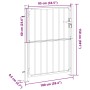Puerta de jardín de acero inoxidable 100x150 cm de , Puertas de jardín - Ref: Foro24-376471, Precio: 166,27 €, Descuento: %