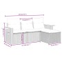 Set de sofás de jardín 4 pzas con cojines ratán sintético gris by , Garden sets - Ref: Foro24-3226747, Price: 301,33 €, Disco...