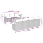 Set de sofás de jardín 8 pzas con cojines ratán sintético gris by , Garden sets - Ref: Foro24-3226649, Price: 602,86 €, Disco...