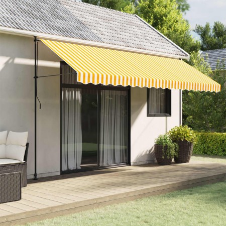 Tela de cenefa de toldo de repuesto rayas amarillo blanco 4,5 m von , Markisen - Ref: Foro24-367759, Preis: 15,25 €, Rabatt: %
