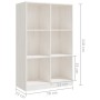 Regal aus massivem weißem Kiefernholz, 70 x 33 x 110 cm von vidaXL, Bücherregale und Regale - Ref: Foro24-809955, Preis: 92,5...