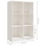 Solid white pine wood shelf 70x33x110 cm by vidaXL, Bookcases and shelves - Ref: Foro24-809955, Price: 91,58 €, Discount: %