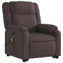 Sillón masaje eléctrico reclinable elevable tela marrón oscuro by , Armchairs - Ref: Foro24-3205243, Price: 330,71 €, Discoun...