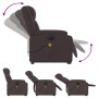 Sillón masaje eléctrico reclinable elevable tela marrón oscuro by , Armchairs - Ref: Foro24-3205243, Price: 330,71 €, Discoun...