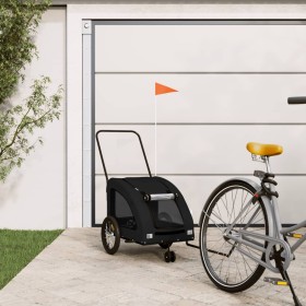Remolque de bicicleta mascotas hierro tela Oxford negro von , Kinderwagen für Haustiere - Ref: Foro24-93982, Preis: 102,29 €,...