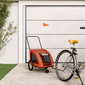 Remolque de bicicleta mascotas hierro tela Oxford