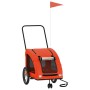 Remolque de bicicleta mascotas hierro tela Oxford naranja | Foro24.es | Tu tienda online para hogar, jardín y más Foro24.es