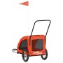 Remolque de bicicleta mascotas hierro tela Oxford naranja | Foro24.es | Tu tienda online para hogar, jardín y más Foro24.es