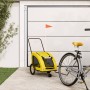 Remolque de bicicleta mascotas hierro tela Oxford amarillo von , Kinderwagen für Haustiere - Ref: Foro24-93980, Preis: 102,29...