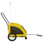 Remolque de bicicleta mascotas hierro tela Oxford amarillo von , Kinderwagen für Haustiere - Ref: Foro24-93980, Preis: 102,29...