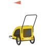 Remolque de bicicleta mascotas hierro tela Oxford amarillo von , Kinderwagen für Haustiere - Ref: Foro24-93980, Preis: 102,29...