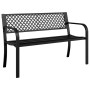 Banco de jardín de acero negro 119 cm | Foro24.es | Tu tienda online para hogar, jardín y más Foro24.es